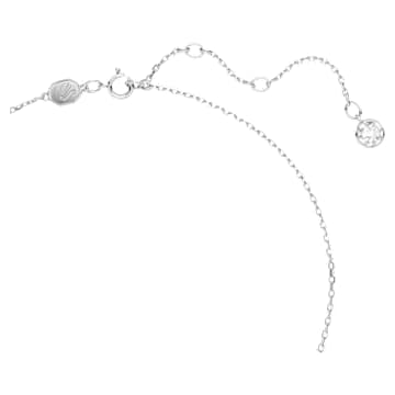 Pandantiv Birthstone, Tăietură pătrată, Februarie, Roz, Placat cu rodiu - Swarovski, 5651708