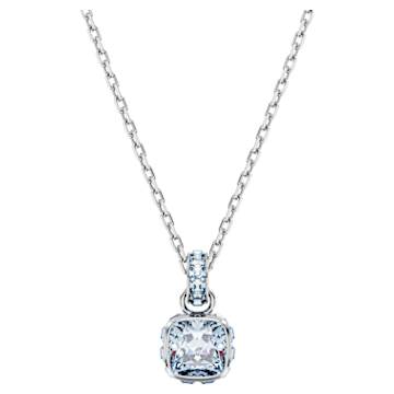 SWAROVSKI ネックレス Birthstone pendant, Square cut, October, Pink, Rhodium