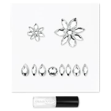 Körperschmuckset, Verschiedene Schliffe, Weiß - Swarovski, 5651981
