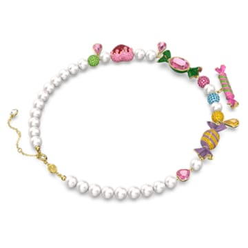 Dulcis necklace, Candy, Multicolored, Gold-tone plated - Swarovski, 5652131