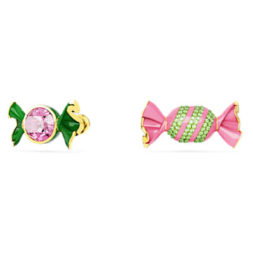 Dulcis stud earrings, Candy, Multicolored, Gold-tone plated - Swarovski, 5652136