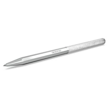 Crystalline ballpoint pen, Octagon shape, Silver tone, Chrome plated - Swarovski, 5654062