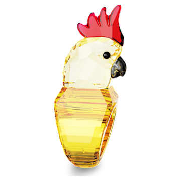 Idyllia cocktail ring, Parrot, Multicolored, Gold-tone plated - Swarovski, 5655476