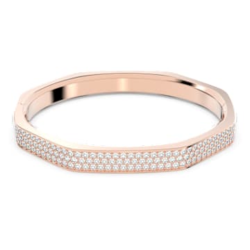 Bracelete Dextera, Modelo octagonal, Branca, Lacado a rosa dourado - Swarovski, 5655627