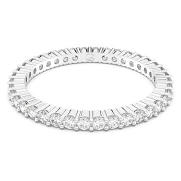 Vittore ring, Round cut, White, Rhodium plated - Swarovski, 5655705