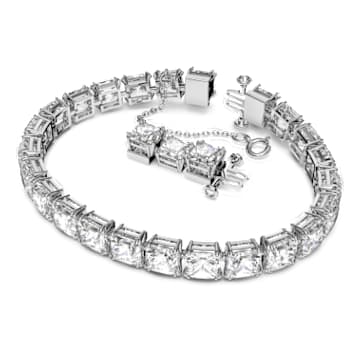 Millenia set, Mixed cuts, White, Rhodium plated - Swarovski, 5656351