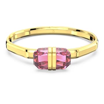 Lucent bangle, Magnetic closure, Pink, Gold-tone plated - Swarovski, 5657291