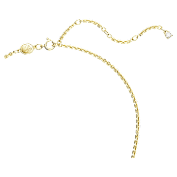 Colier Volta Love, Alb, Placat cu auriu - Swarovski, 5657725