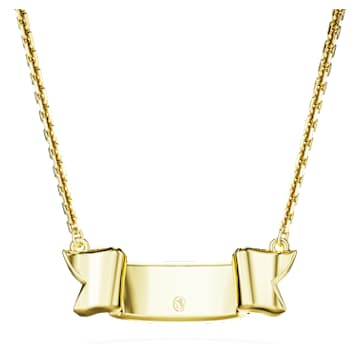 Volta Love Halskette, Weiß, Goldlegierungsschicht - Swarovski, 5657725