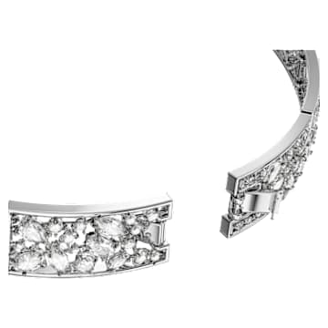 Girocollo Volta, Fiocco, Bianco, Placcato rodio - Swarovski, 5657994