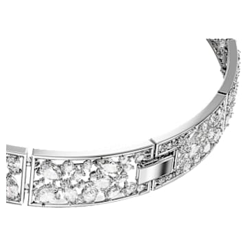 Volta choker, Strik, Wit, Rodium toplaag - Swarovski, 5657994