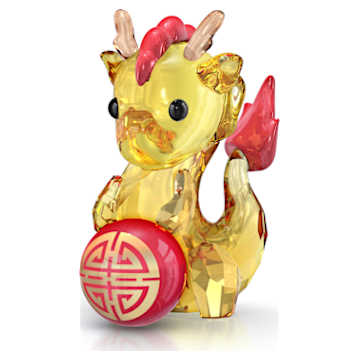 Asian Symbols Dragon Ornament | Swarovski