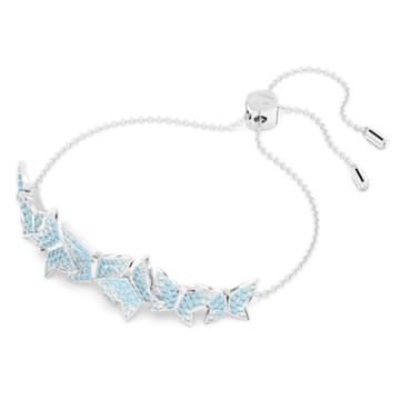 Bracelet Lilia, Papillon, Bleu, Métal rhodié - Swarovski, 5662184