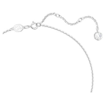 Gema pendant, Mixed cuts, Flower, Pink, Rhodium plated - Swarovski, 5662493