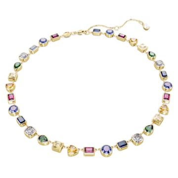 Swarovski tennis necklace rose gold on sale