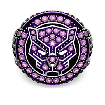 Black diamond panther ring top