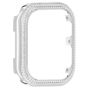 Sparkling case compatible with Apple watch®, 41 mm, Silver tone - Swarovski, 5663567