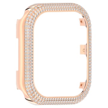 Sparkling case compatible with Apple watch®, 41 mm, Rose gold tone - Swarovski, 5663568