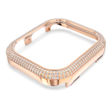 Sparkling case compatible with Apple watch®, 41 mm, Rose gold tone - Swarovski, 5663568