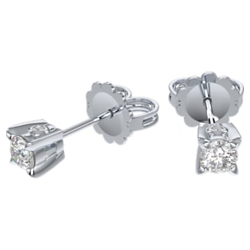 Eternity stud earrings, Diamond TCW 0.25 carat, 14K white gold - Swarovski, 5665522