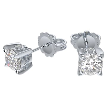 Eternity stud earrings, Diamond TCW 1.00 carat, 14K white gold - Swarovski, 5665525