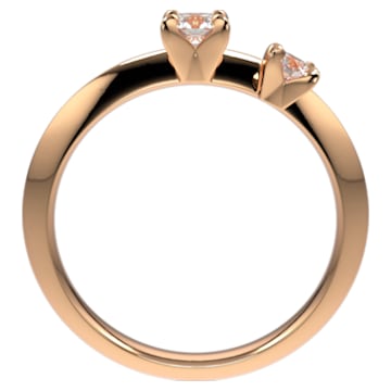 Intimate ring, Diamond TCW 0.27 carat, 14K rose gold - Swarovski, 5665530