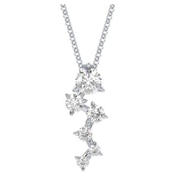 Intimate pendant, Diamond TCW 0.59 carat, 14k white gold - Swarovski, 5665533