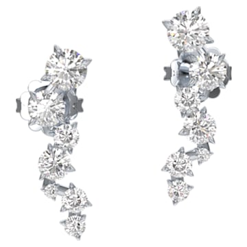 Swarovski Intimate ear cuffs, Laboratory grown diamonds 1.1 ct tw, 14k white gold
