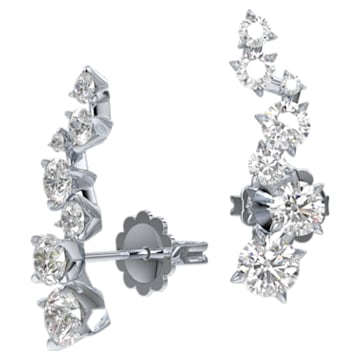 Intimate ear cuffs, Diamond TCW 1.10 carat, 14K white gold - Swarovski, 5665534