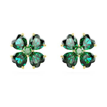 Via Mazzini Crystals From Swarovski Topaz Gold Stud Earrings For Women And  Girls ER1129  Amazonin Fashion
