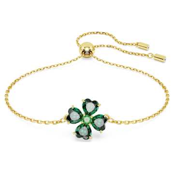 Swarovski エメラルドグリーン ブレスレット SWAROVSKI - 正規未 スワロフスキー クリスタル緑 スワン
