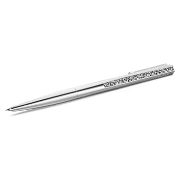 Shimmer ballpoint pen, Silver Tone, Chrome plated by SWAROVSKI