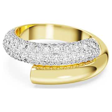 8/13迄sale✦スワロフスキー Constella リングセット ホワイト Constella ring, Set (2), Round cut, White, Gold-tone plated
