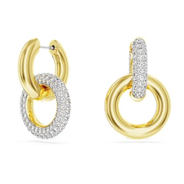 Dextera hoop earrings, Asymmetrical design, Interlocking loop