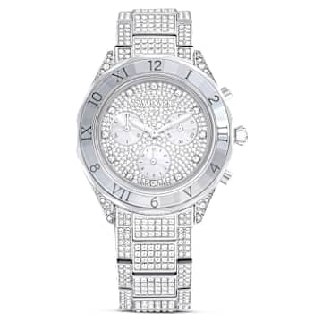 Silver stainless steel watch top