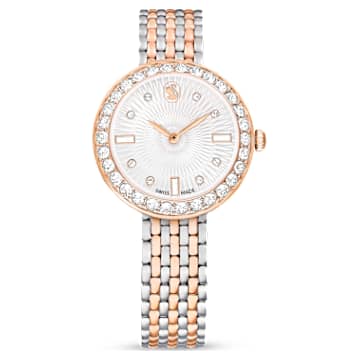 Matrix tennis 7-link watch, Swiss Made, Metal bracelet, Rose