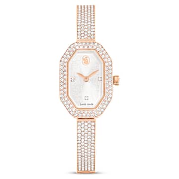 Dextera Bangle ウォッチ, スイス製, メタルブレスレット, ローズゴールドカラー, ローズゴールドトーン仕上げ | Swarovski