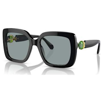 Sunglasses, Oversized, Square shape, SK6011, Purple | Swarovski