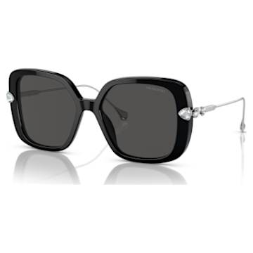 Sunglasses, Square shape, SK6032, Black | Swarovski