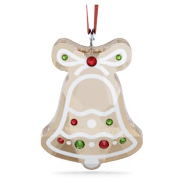 Holiday Cheers Gingerbread Bell Ornament | Swarovski