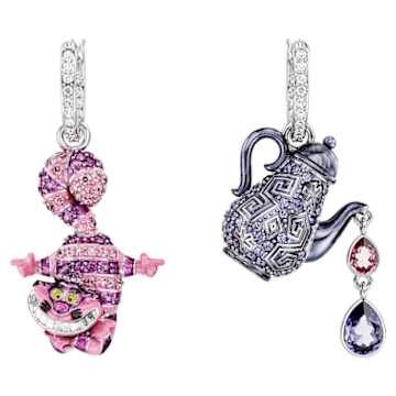 Alice in Wonderland リング, フラワー, マルチカラー, ロジウム