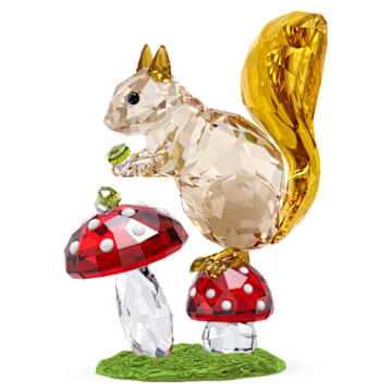 Idyllia Squirrel and Mushrooms | Swarovski