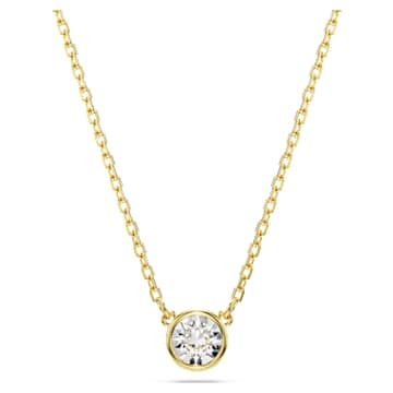 SWAROVSKI ネックレス 5696039 Imber シルバー ラウンドカット Imber pendant, Round cut, White, Rhodium plated | Swarovski