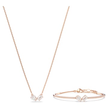 Swarovski Crystal Baguette Tennis Bracelet and Choker Necklace Set - Etsy UK