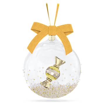 Holiday Cheers dulcis Ball Ornament, Yellow | Swarovski