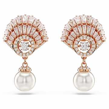 Idyllia バレッタ, 2個セット, クリスタル・パール, ヒトデ, マルチ