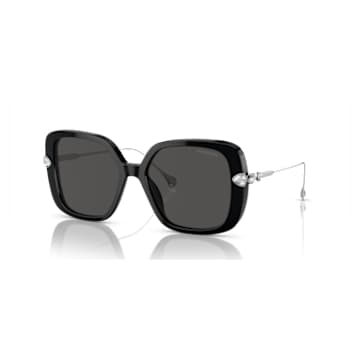 【送料,関税込】SWAROVSKI サングラス SK6013 Sunglasses, Square shape, SK6013, Black | Swarovski
