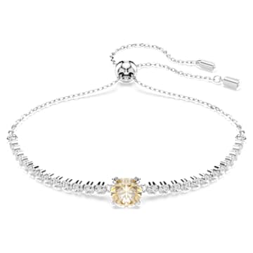 a✨現行品✨美品✨ スワロフスキー Matrix Tennis テニス Matrix Tennis ブレスレット, ミックスカット, グリーン, ロジウム