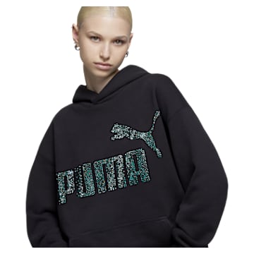 PUMA hoodie Black Swarovski