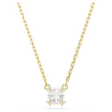 美品 SWAROVSKI ゴールド Attract スクエア クリスタル 美品 SWAROVSKI ゴールド Attract スクエア クリスタル